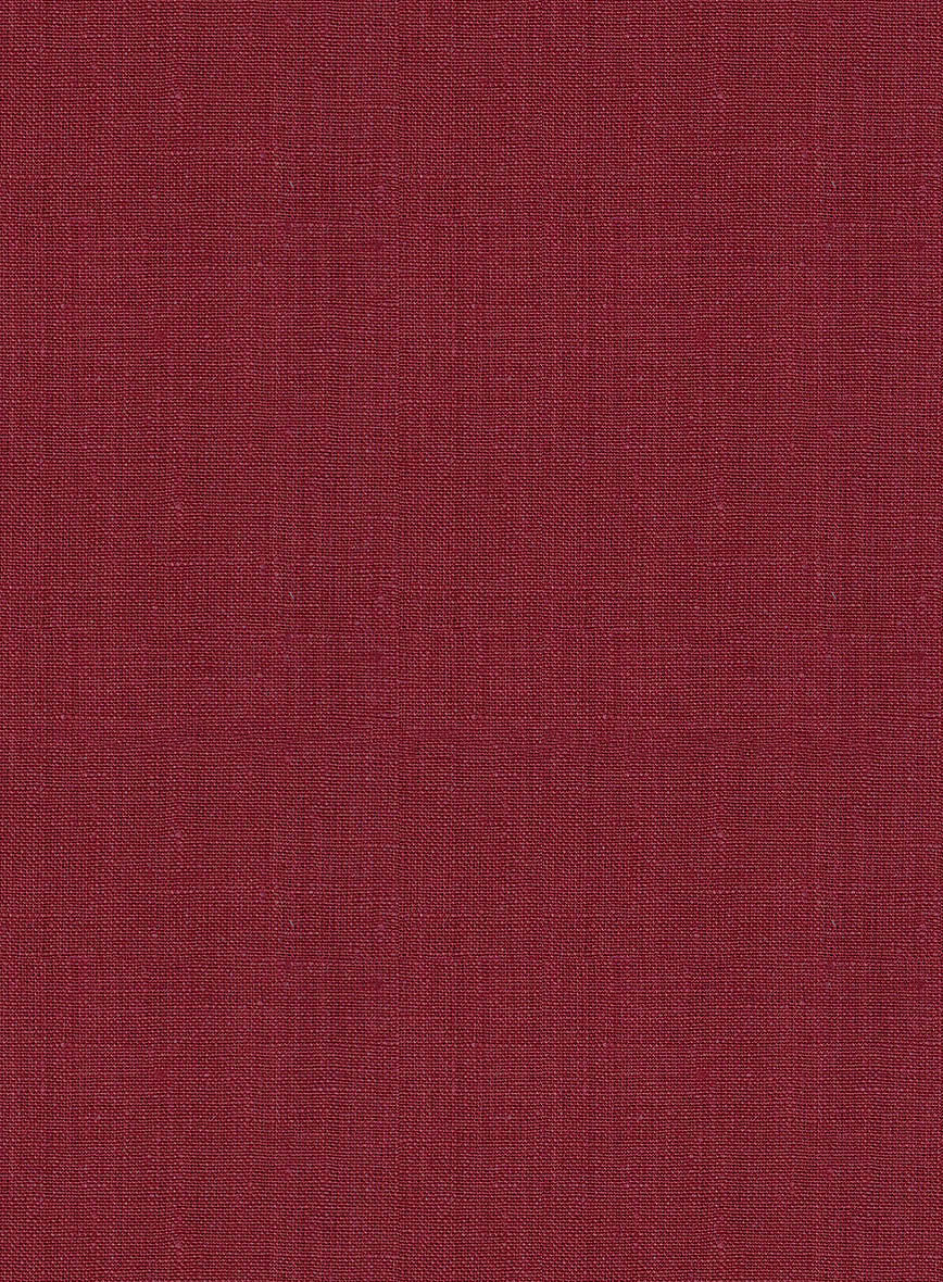 Moscow Maroon Linen Newsboy Cap - Image 5