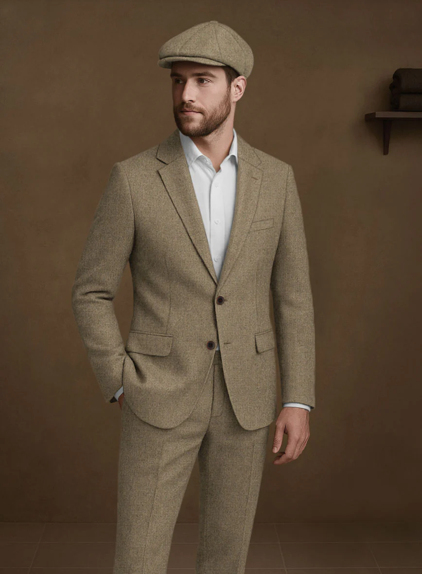Naples Melange Brown Tweed Jacket - Image 2