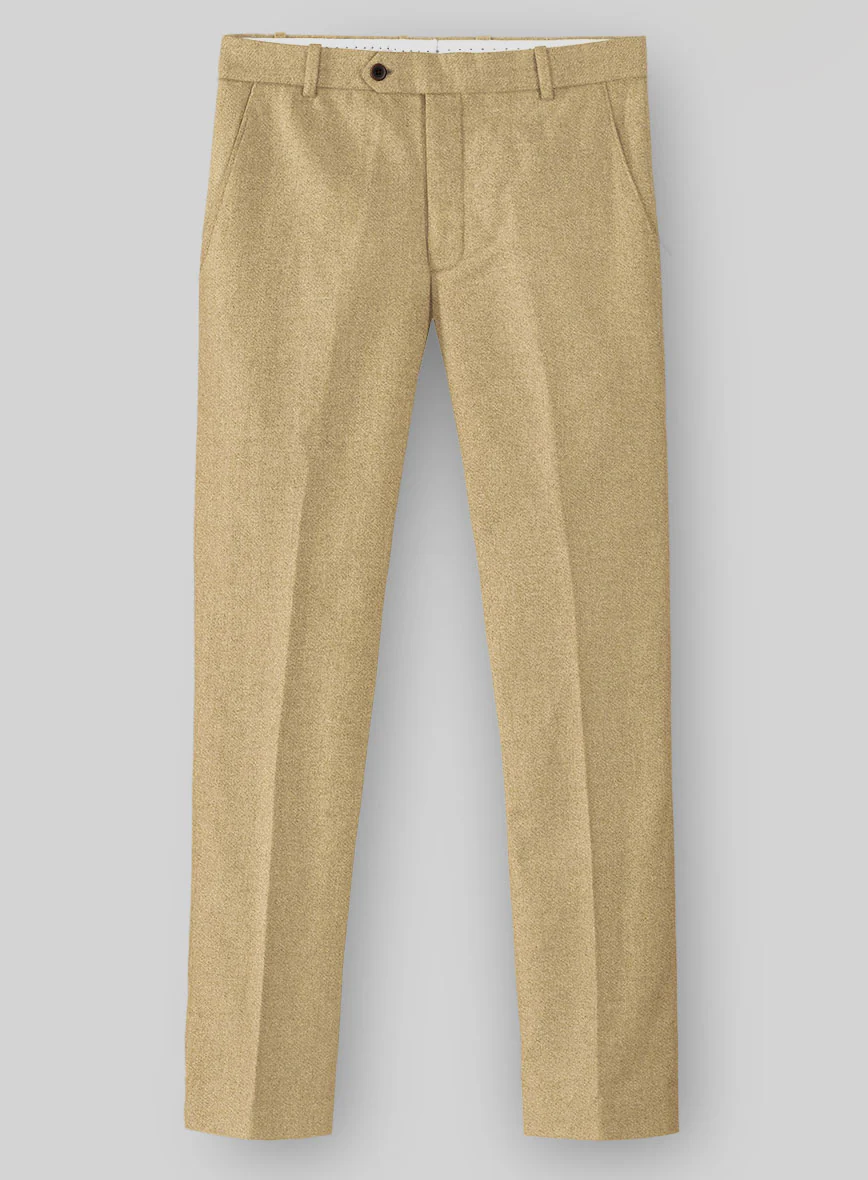 Naples Sahara Beige Tweed Pants - Image 2