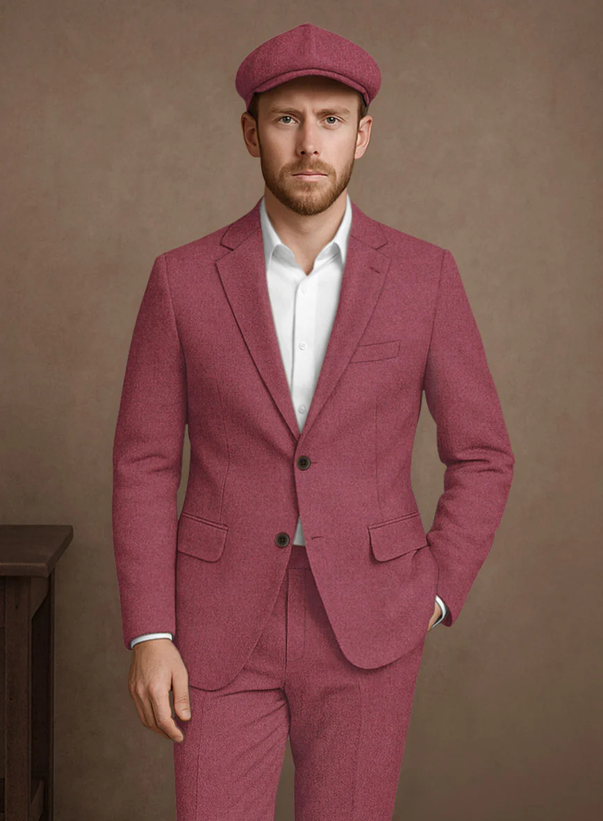 Naples Venetian Pink Tweed Jacket - Image 2