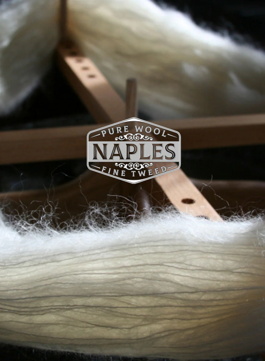 Naples Yellow Tweed Double Breasted Jacket - Image 5