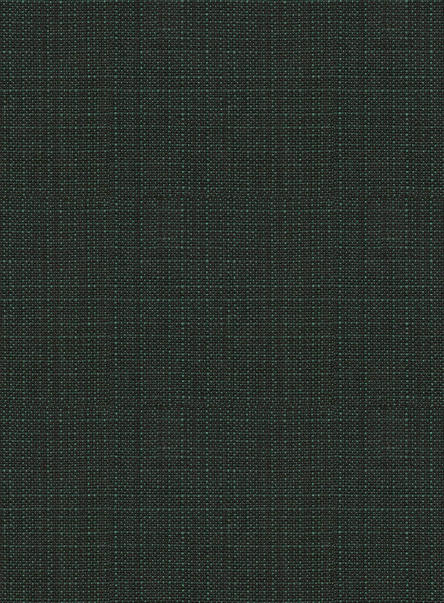 Napolean Bob Weave Green Wool Tuxedo Suit - Image 4