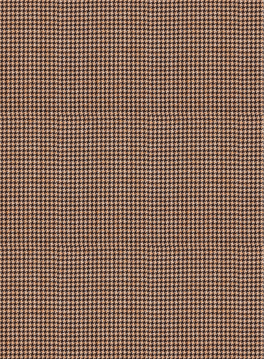 Napolean Delviro Mini Houndstooth Brown Wool Pants - Image 3