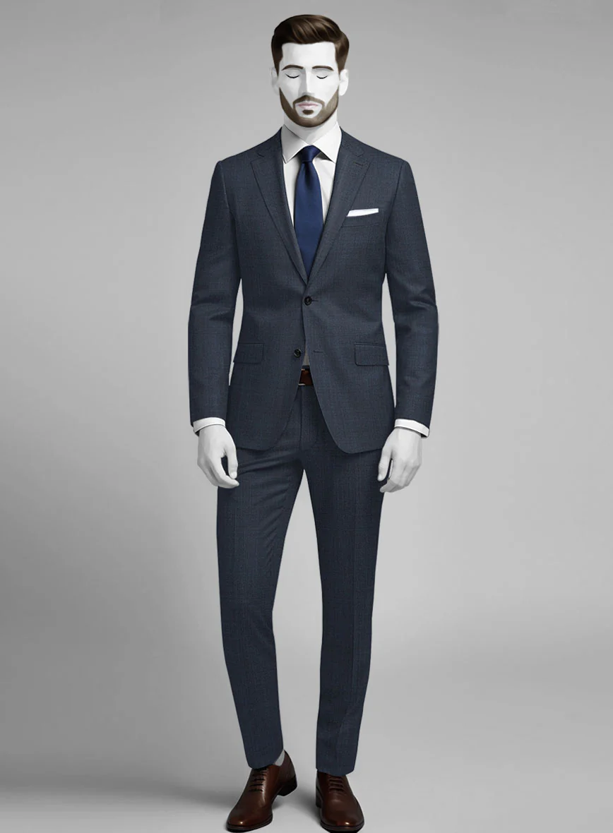 Napolean Highball Blue Wool Suit - Image 7