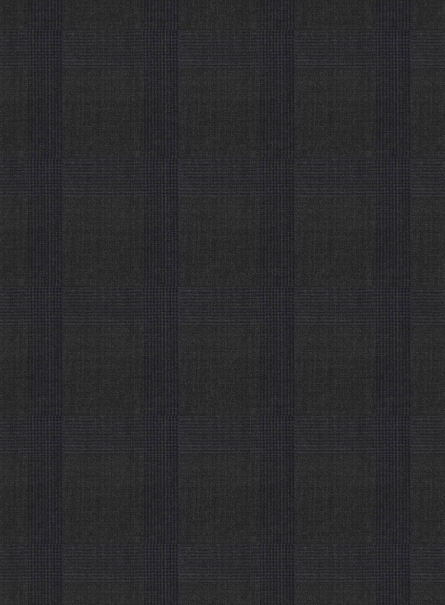 Napolean Knight Charcoal Check Pants - Image 2