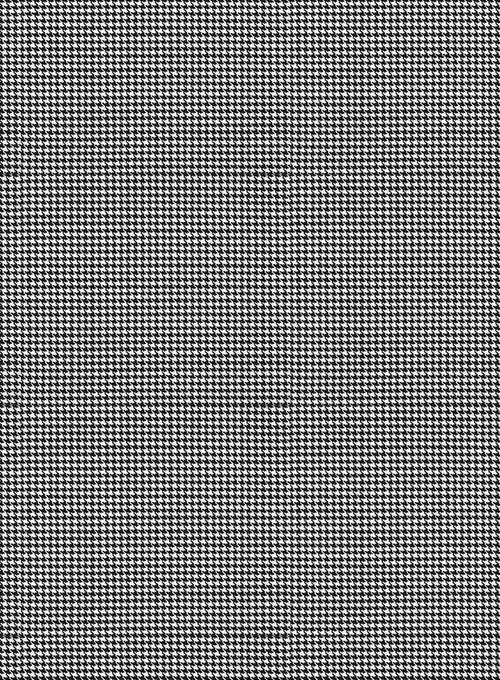 Napolean Mini Houndstooth White Wool Tuxedo Jacket - Image 2