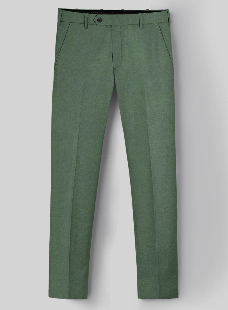 Napolean Moss Green Wool Suit - Image 4