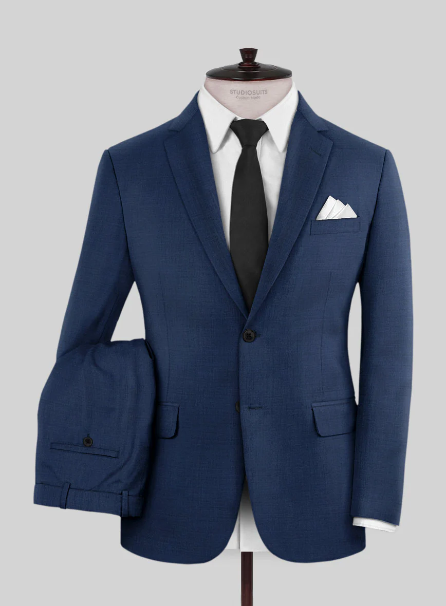 Napolean Persian Blue Wool Suit - Image 2