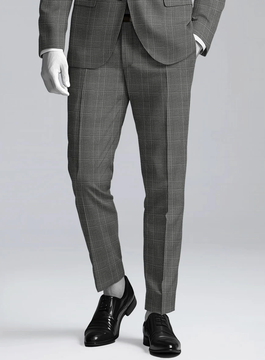 Napolean Porter Prince Of Wales Gray Wool Suit - Image 6