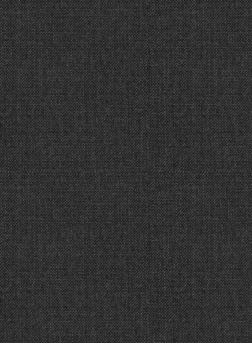 Napolean Sharkskin Charcoal Wool Pants - Image 3