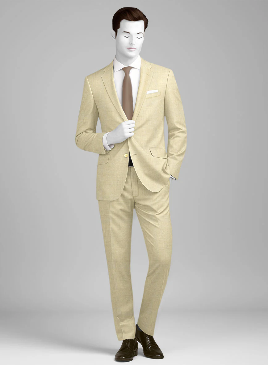 Napolean Spring Latte Beige Wool Suit
