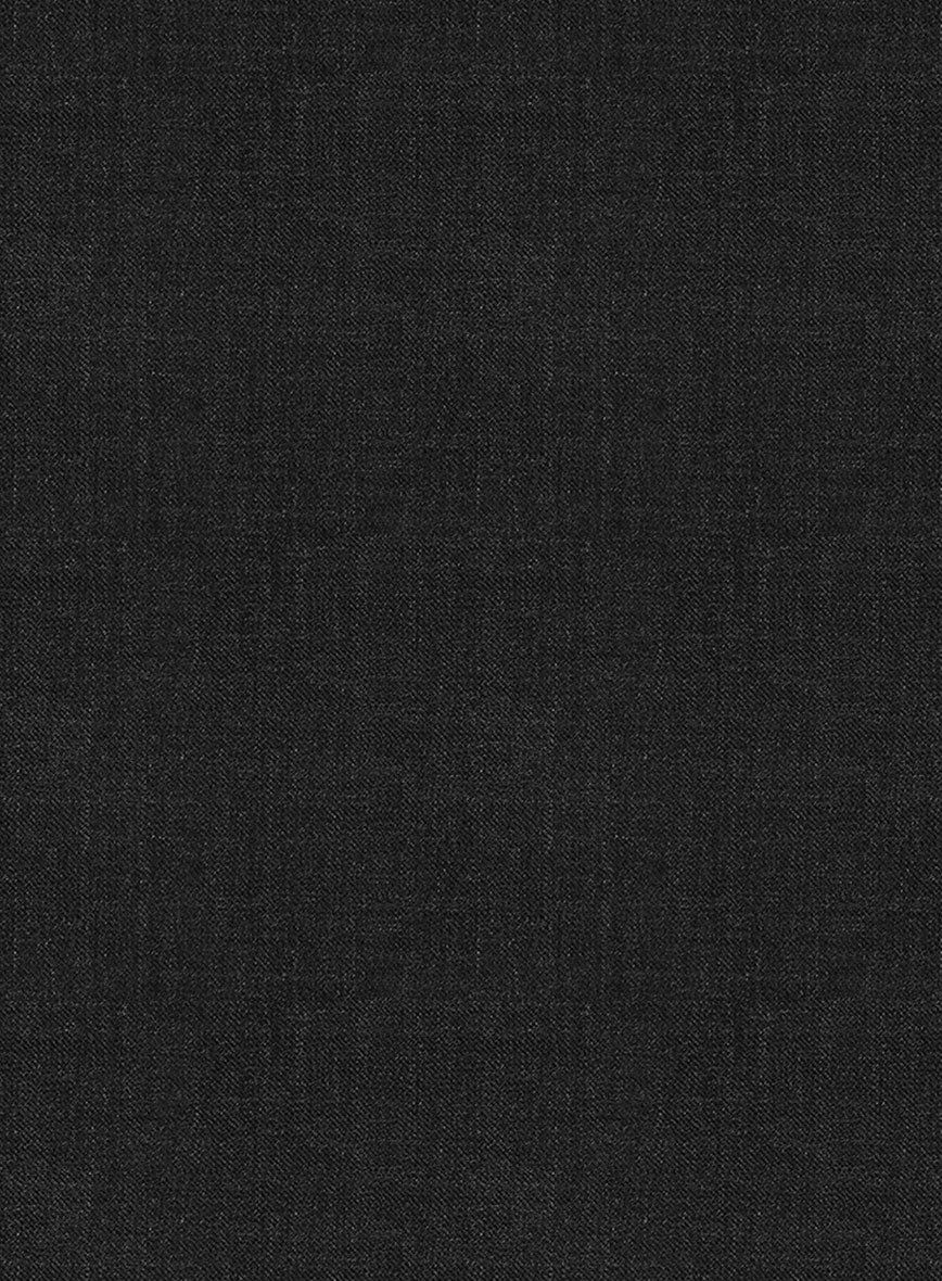 Napolean Stone Black Wool Double Breasted Suit - Image 6