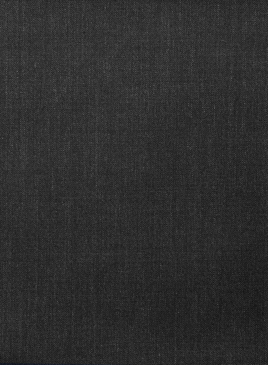 Napolean Stretch Charcoal Wool Tuxedo Jacket - Image 3