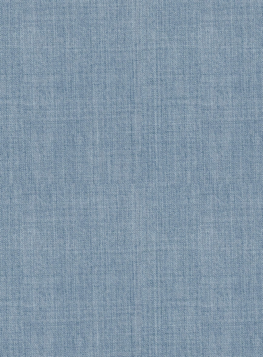Napolean Stretch Light Blue Wool Tuxedo Suit - Image 5