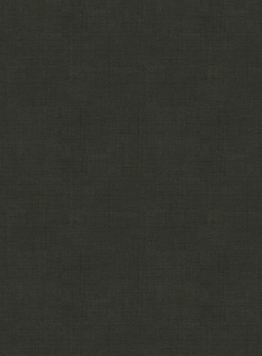 Napolean Stretch Olive Green Wool Tuxedo Suit - Image 4