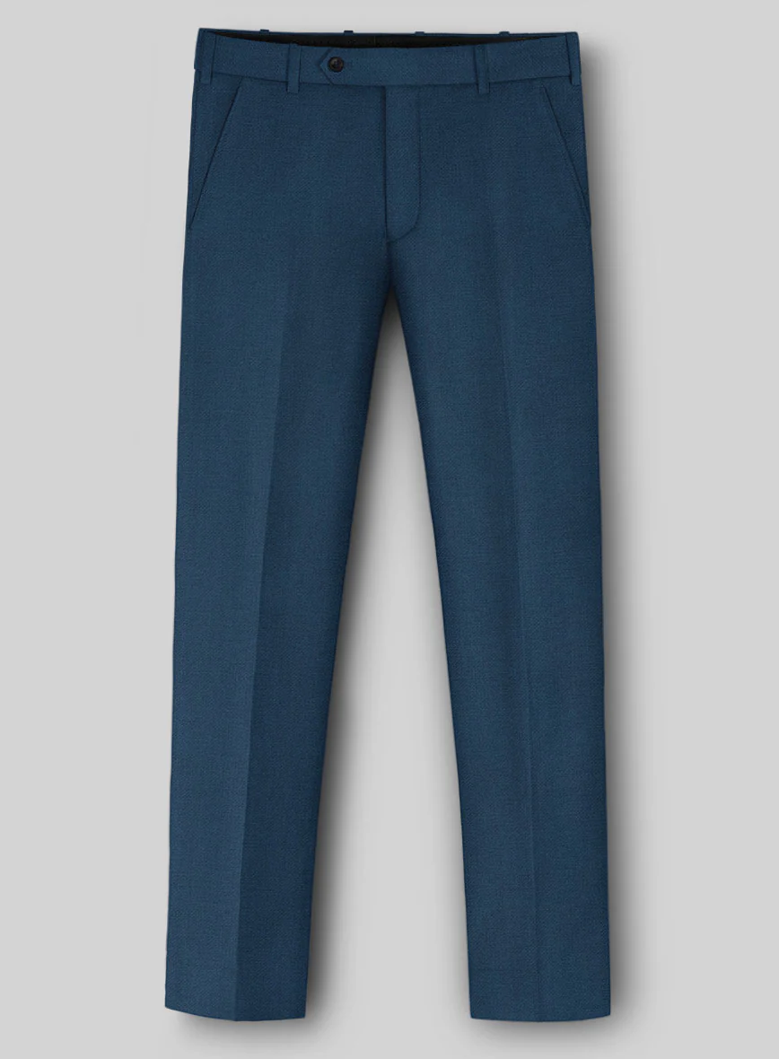 Napolean Stretch Powder Blue Wool Suit - Image 6