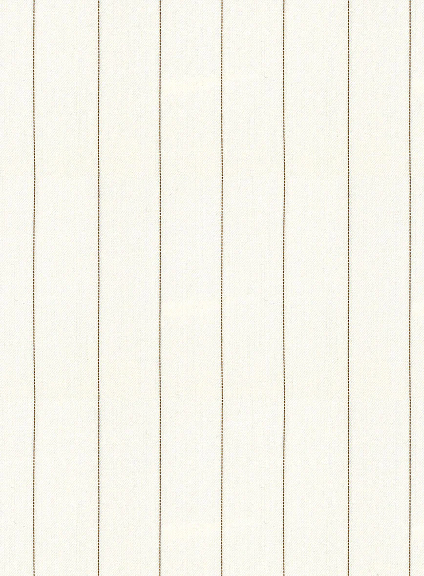 Napolean Tullio Stripe Ivory Wool Suit - Image 7