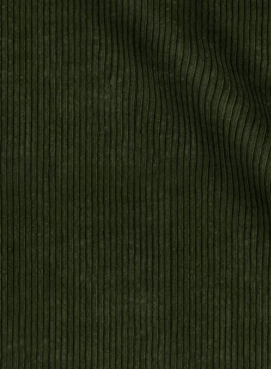Olive Green Corduroy Highland Trousers - Image 6