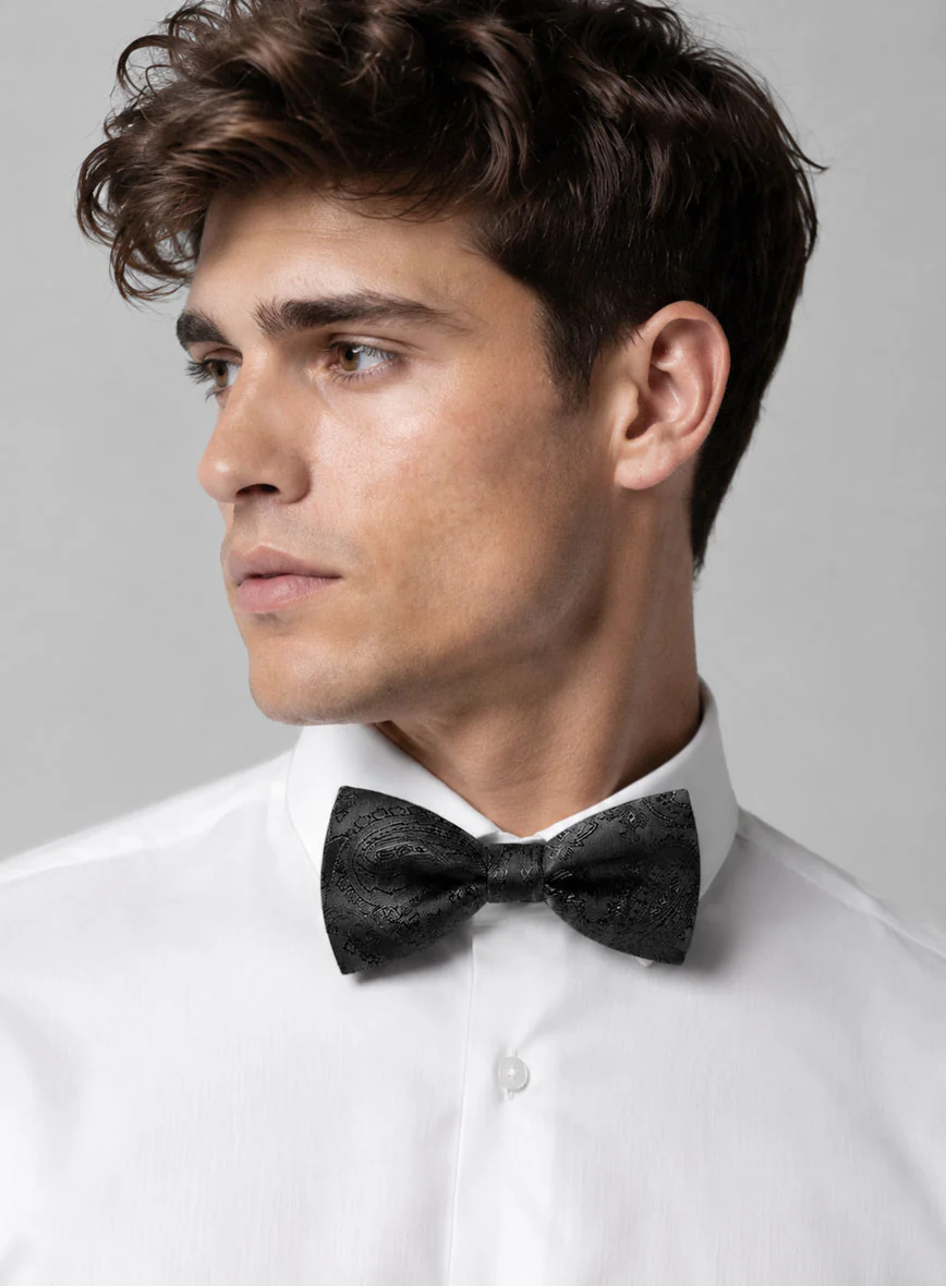 Paisley Bow - Black - Image 2