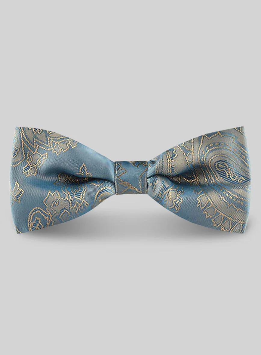 Paisley Bow - Pine Blue