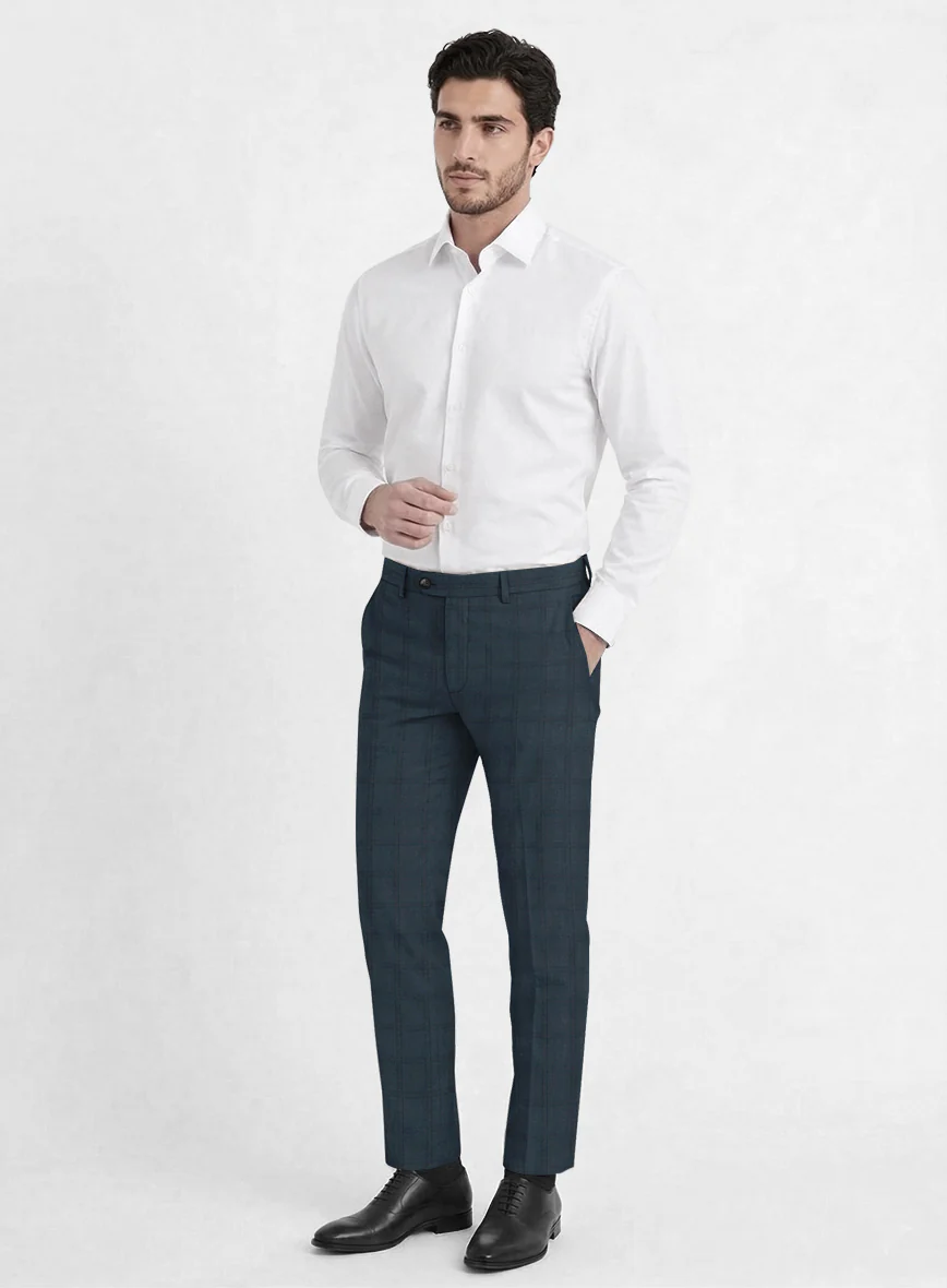 Reda Baltie Blue Checks Wool Suit - Image 6