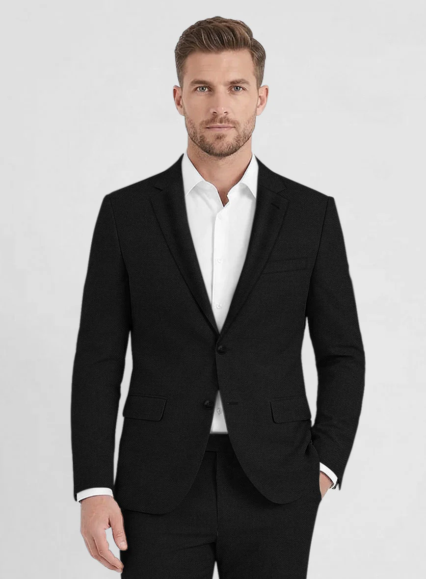 Reda Black Pure Wool Jacket - Image 2