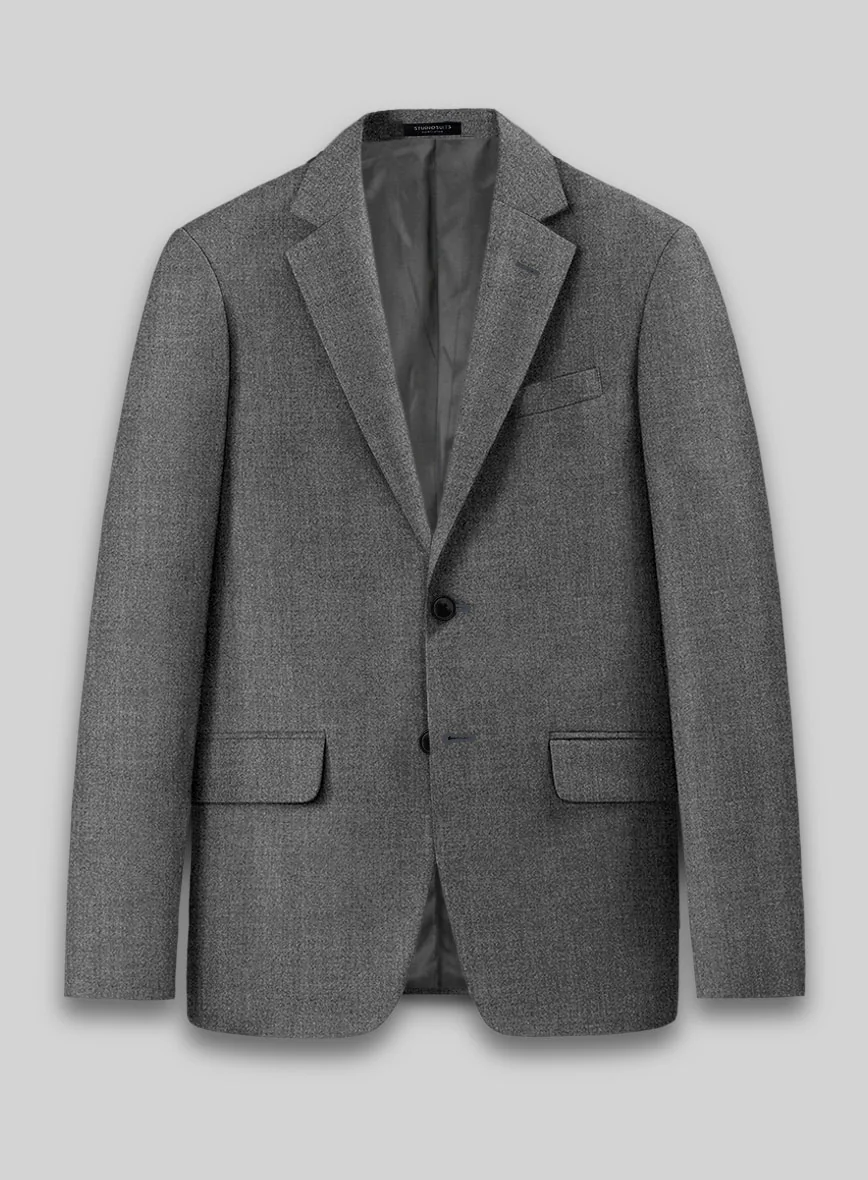 Reda Cashmere Mid Gray Wool Jacket