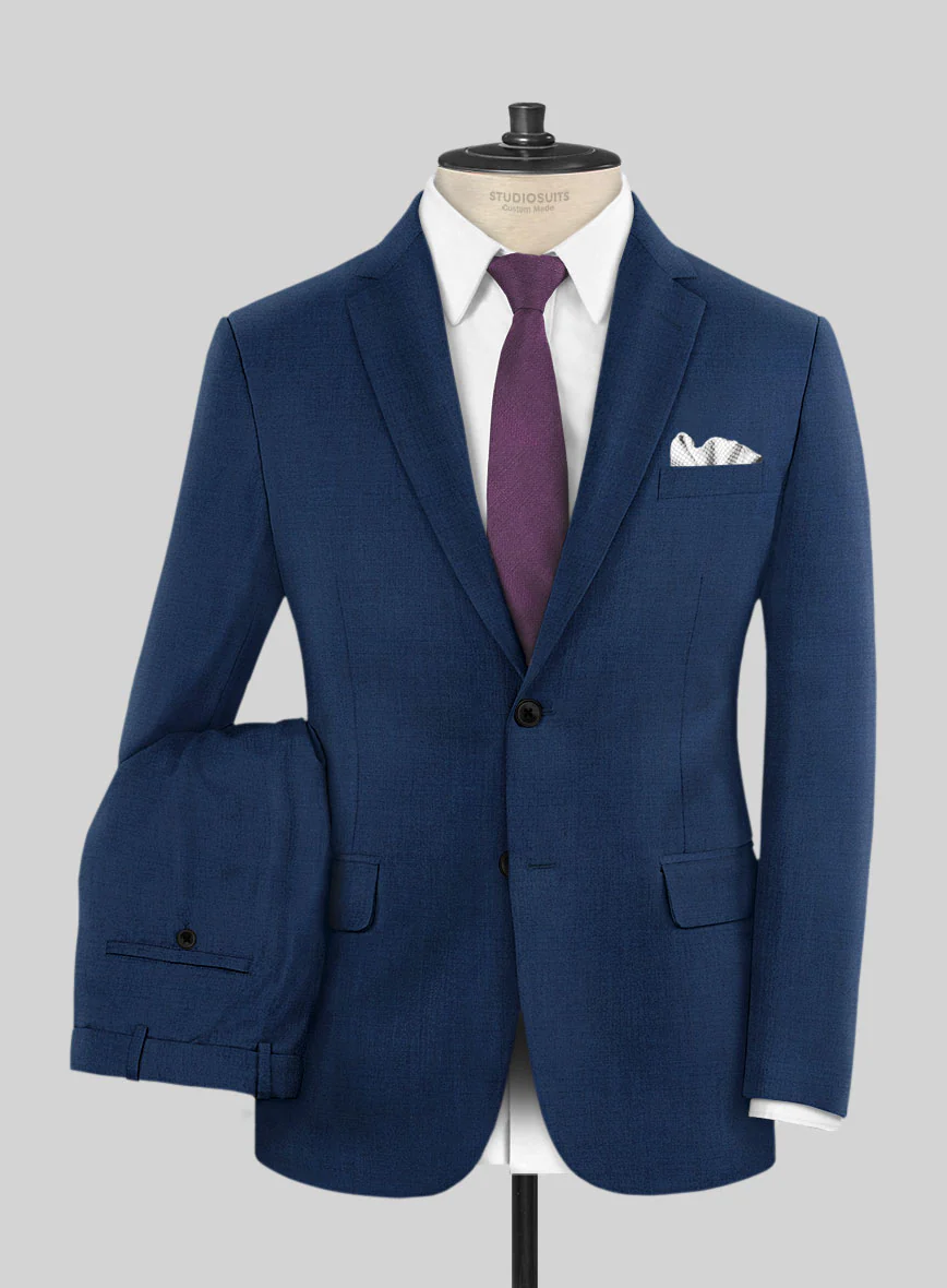 Reda Cobalt Blue Wool Suit - Image 2