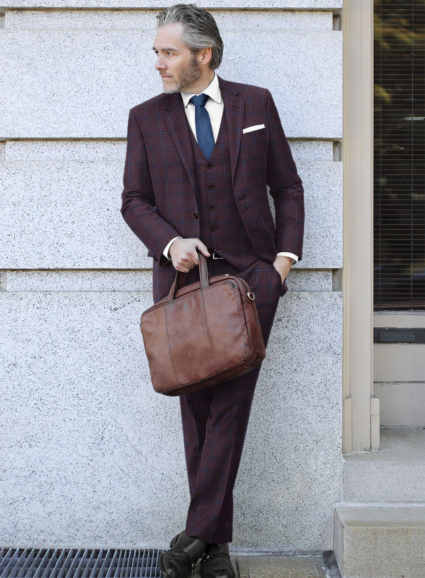 Reda Elupi Checks Wool Suit - Image 2