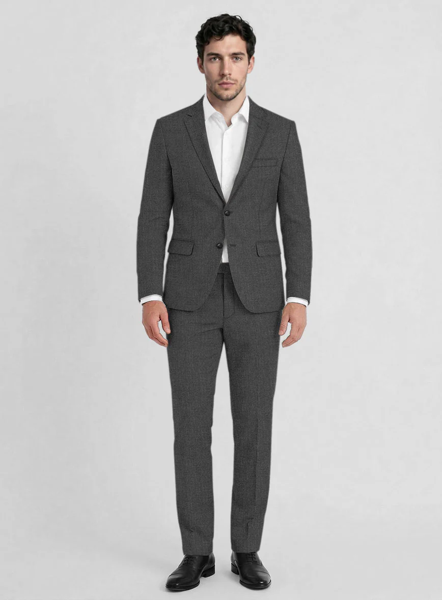 Reda Flexo Dark Gray Wool Suit