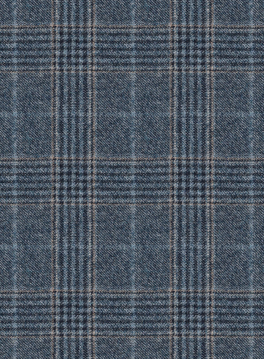 Reda Homio Blue Checks Wool Jacket - Image 2