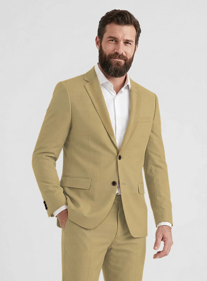 Reda Khaki Pure Wool Suit - Image 4