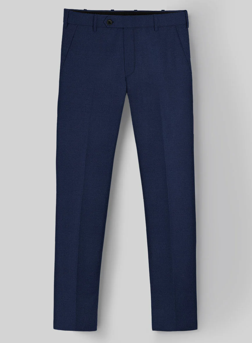 Reda Royal Blue Pure Wool Pants - Image 3
