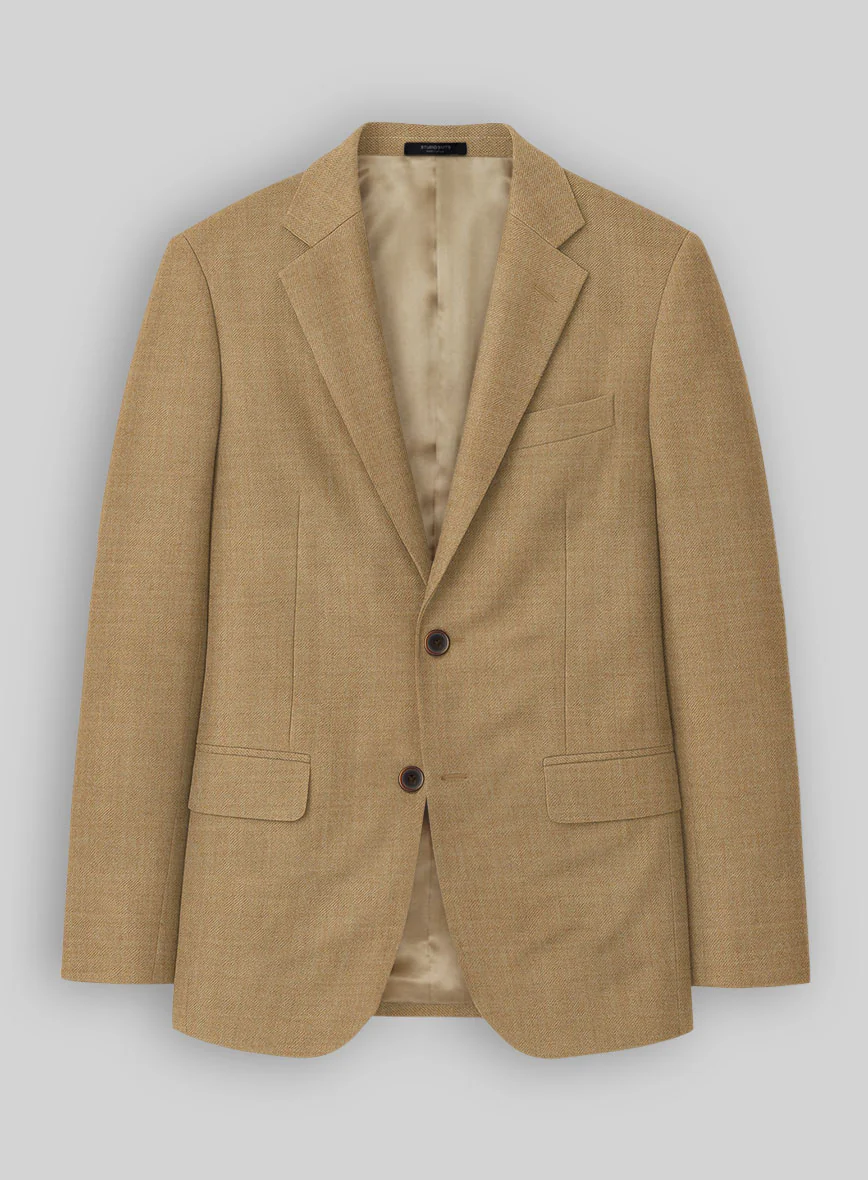 Reda Worsted Khaki Wool Jacket
