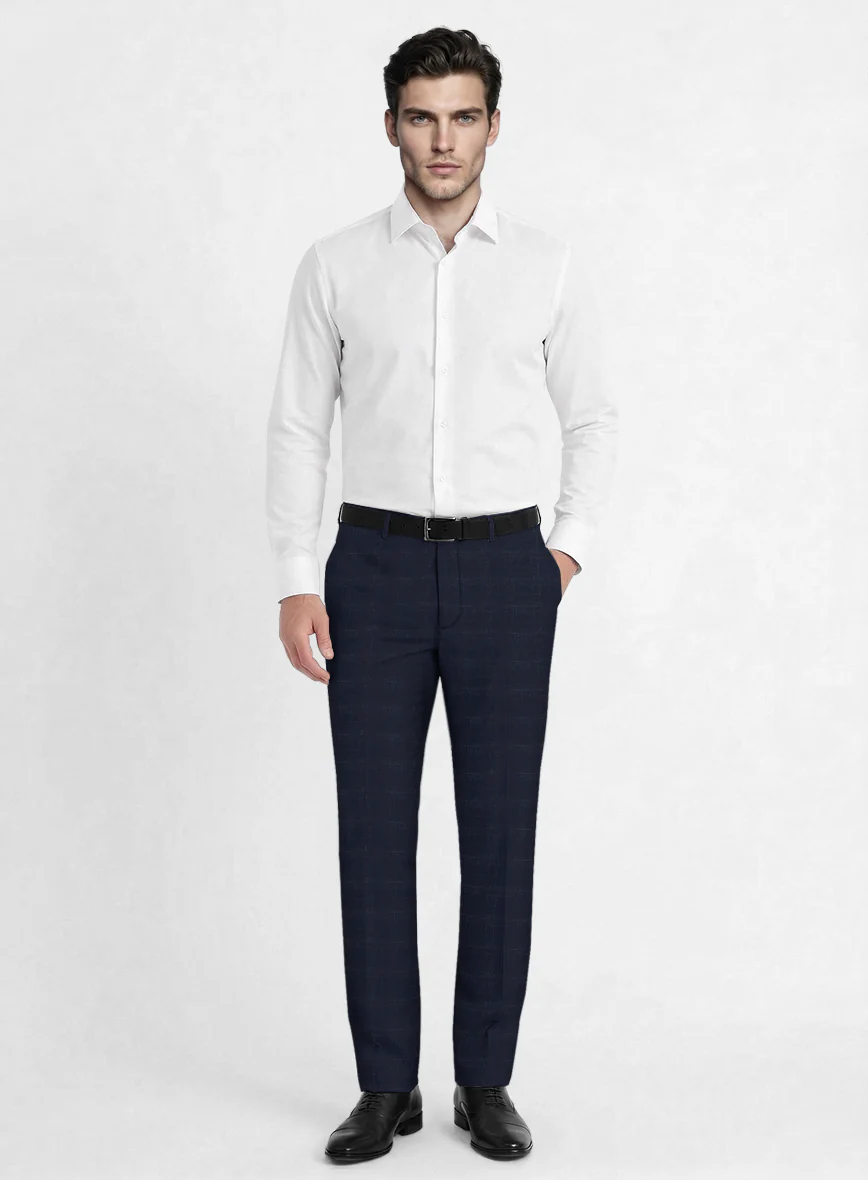 Reda Xime Blue Checks Wool Suit - Image 6