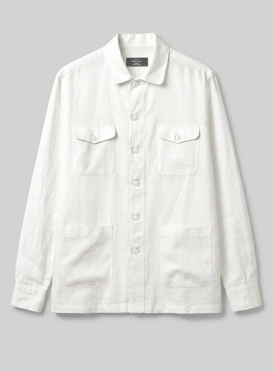 Safari Pure Natural Linen Overshirt - Image 2