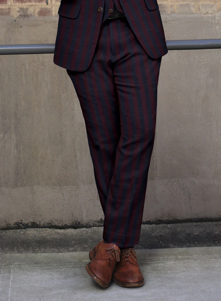 Sartori Vasco Stripe Soft Tweed Pants - Image 2