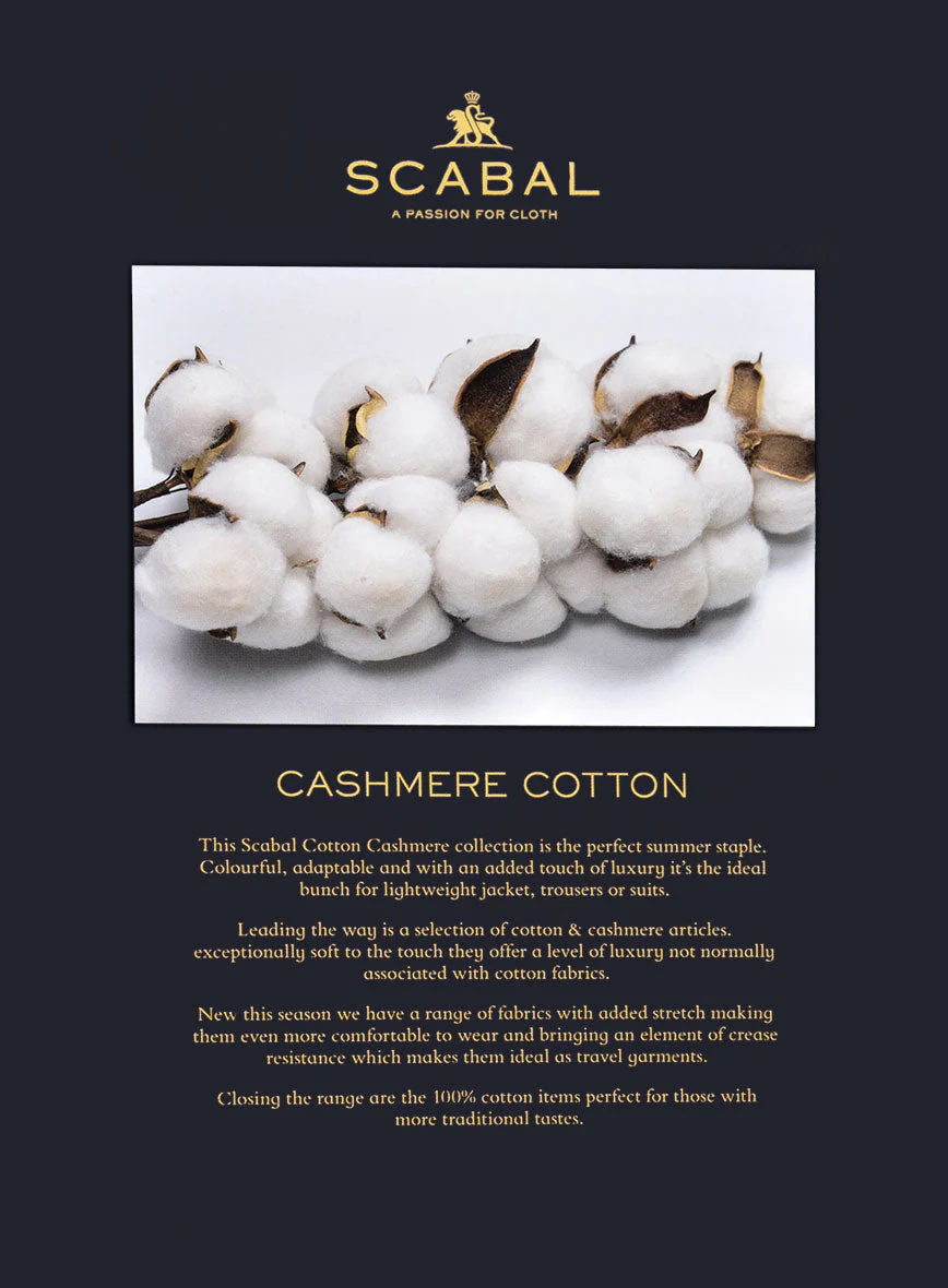 Scabal Burnt Orange Cashmere Cotton Pants - Image 6