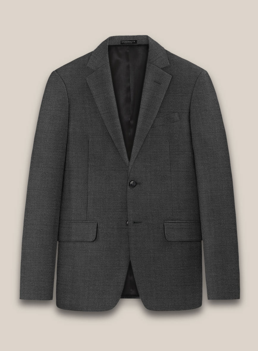 Scabal Cosmopolitan Dark Gray Wool Suit - Image 4