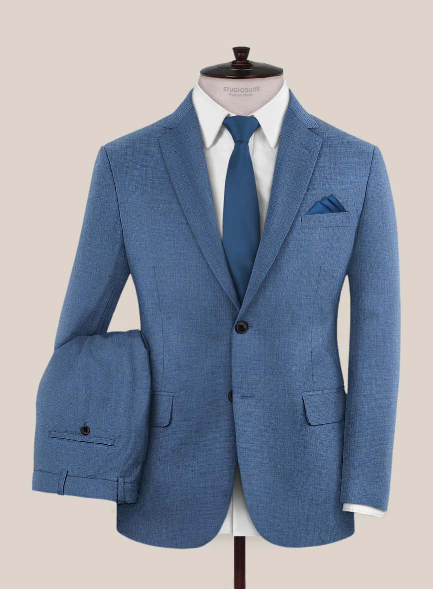 Scabal Cosmopolitan Imperial Blue Wool Suit - Image 2