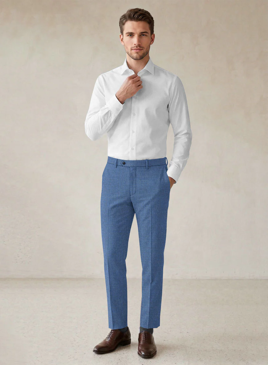 Scabal Cosmopolitan Imperial Blue Wool Suit - Image 7