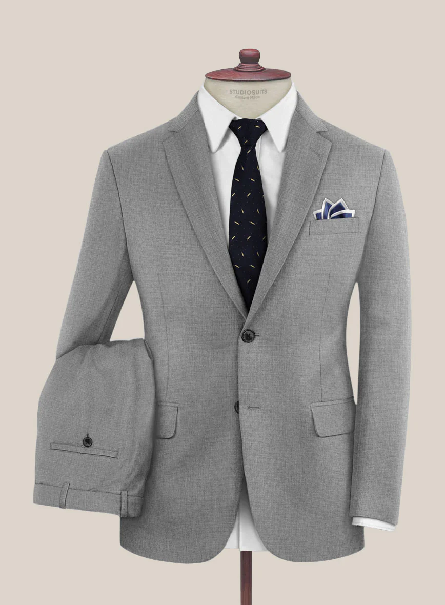 Scabal Cosmopolitan Light Gray Wool Suit - Image 2