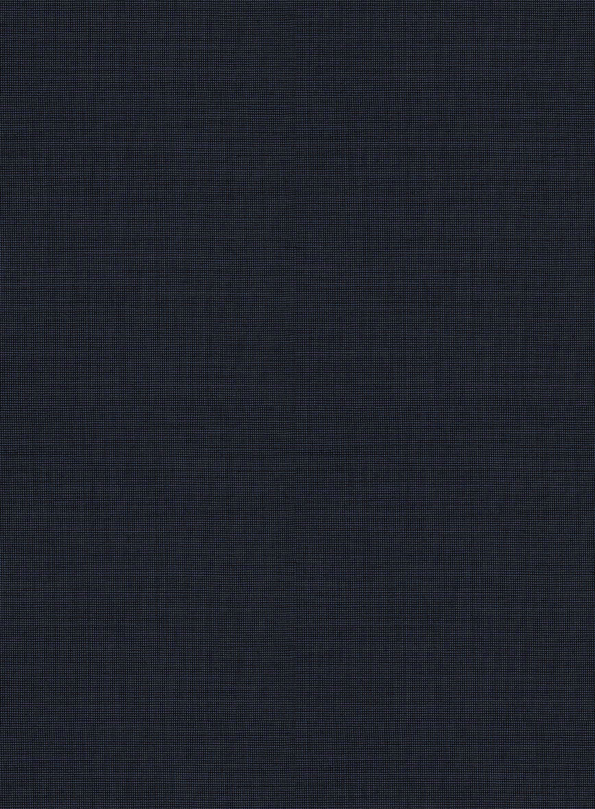 Scabal Cosmopolitan Nailhead Dark Blue Wool Pants - Image 4