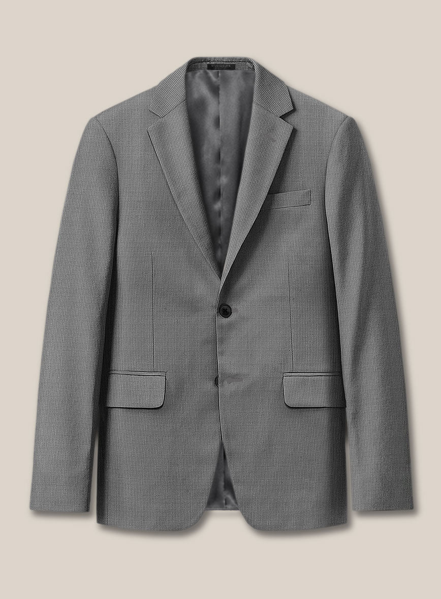 Scabal Cosmopolitan Nailhead Gray Wool Jacket