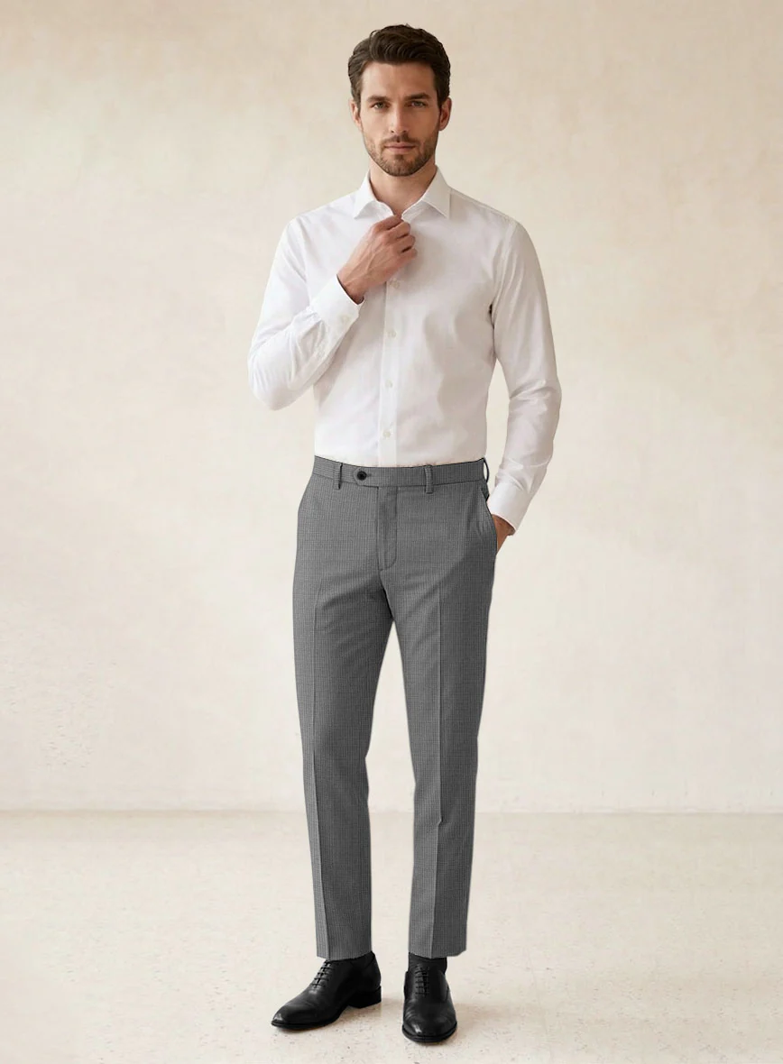 Scabal Cosmopolitan Nailhead Gray Wool Suit - Image 7