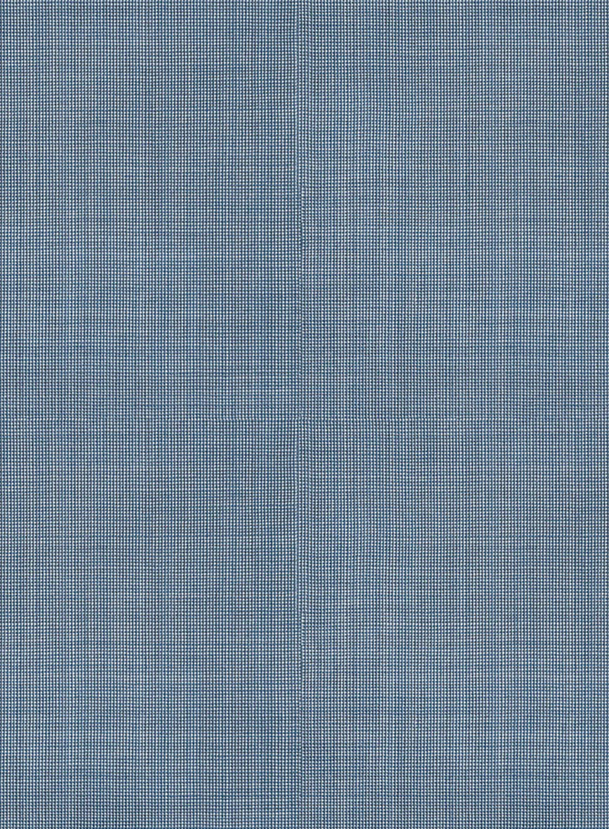 Scabal Cosmopolitan Nailhead Light Blue Wool Suit - Image 8
