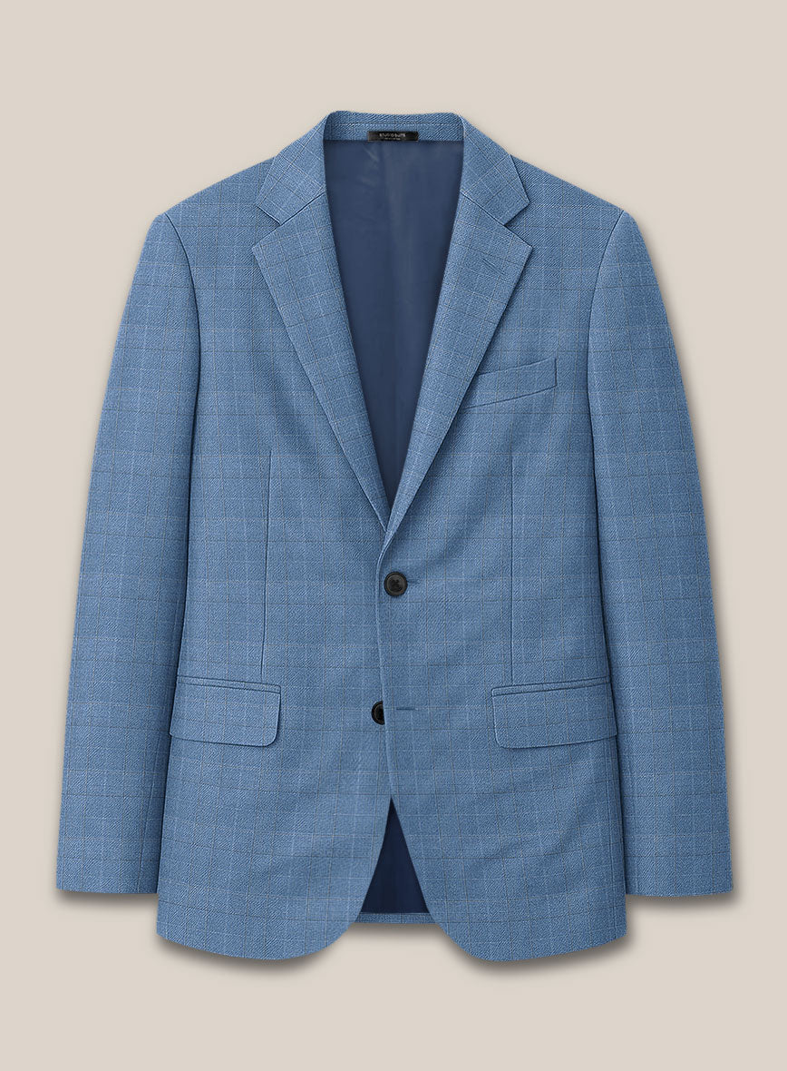 Scabal Cosmopolitan Prince Light Blue Wool Suit - Image 3