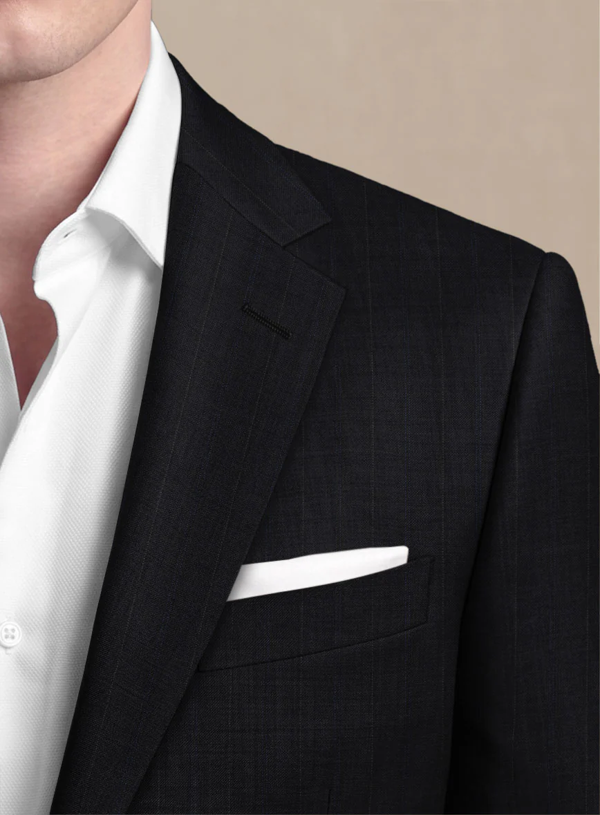 Scabal Cosmopolitan Stripe Gosti Blue Wool Suit - Image 5