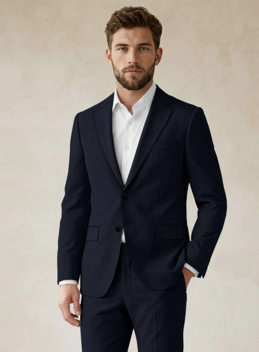 Scabal Cosmopolitan Varlli Blue Wool Jacket - Image 2
