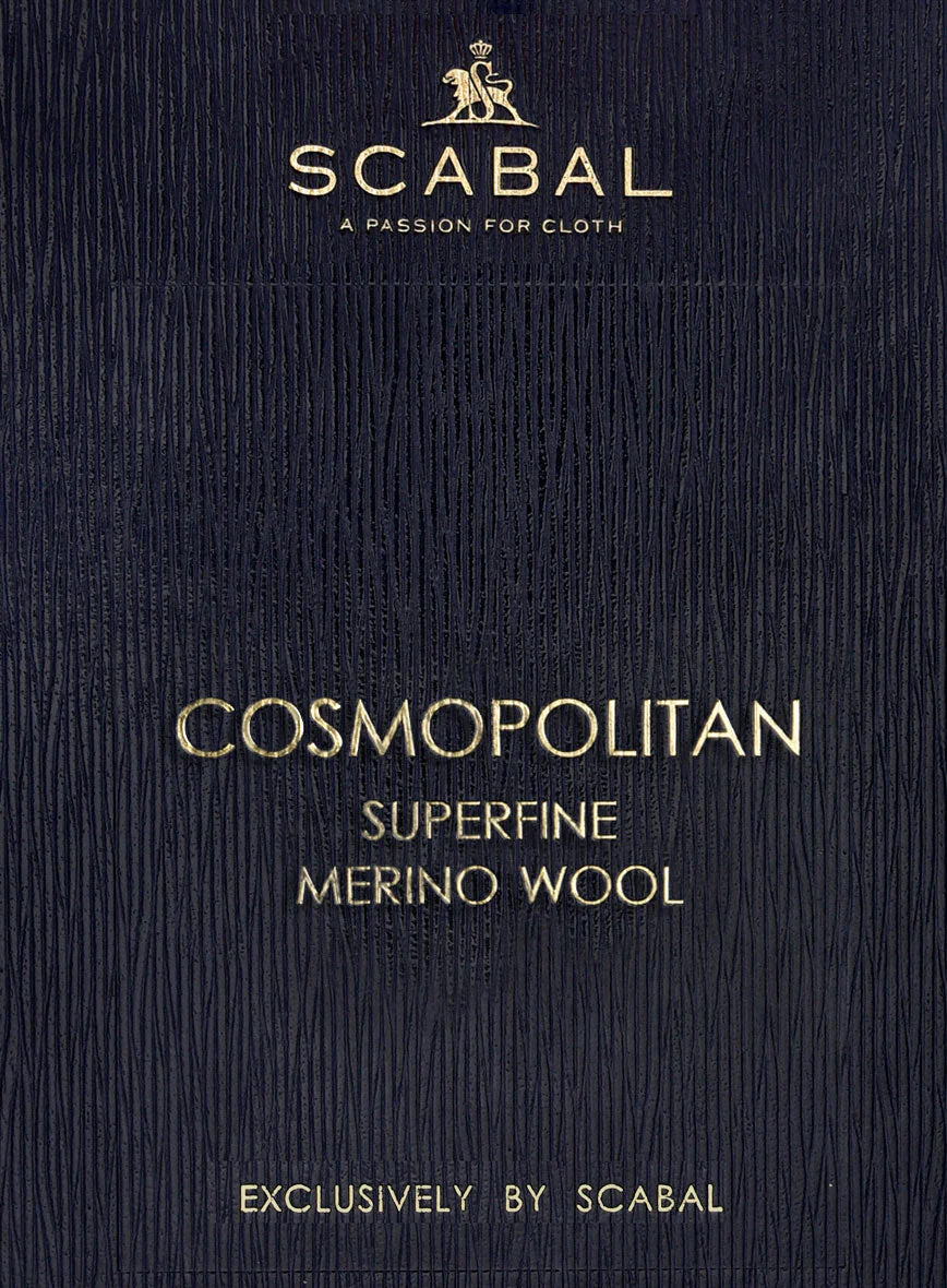 Scabal Cosmopolitan Varlli Blue Wool Jacket - Image 4